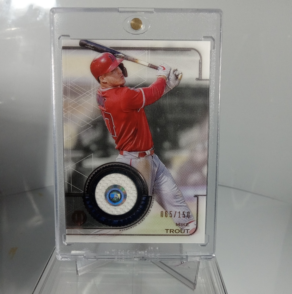 Mike Trout game worn numbered!